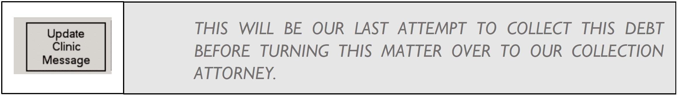 Dunning Process- Final Warning